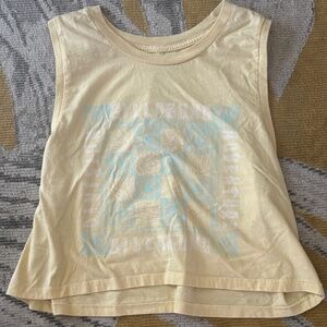 Yellow and Blue Graphic Tank- Billabong